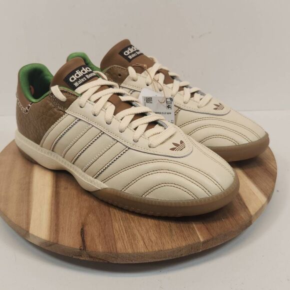 adidas Wales Bonner x Samba Millennium Nappa Wonder White Brown - IF6703 Size 10 - Picture 3 of 12